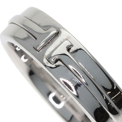 TIFFANY&Co. T TWO wide Ring K18 White Gold Ladies [Used]