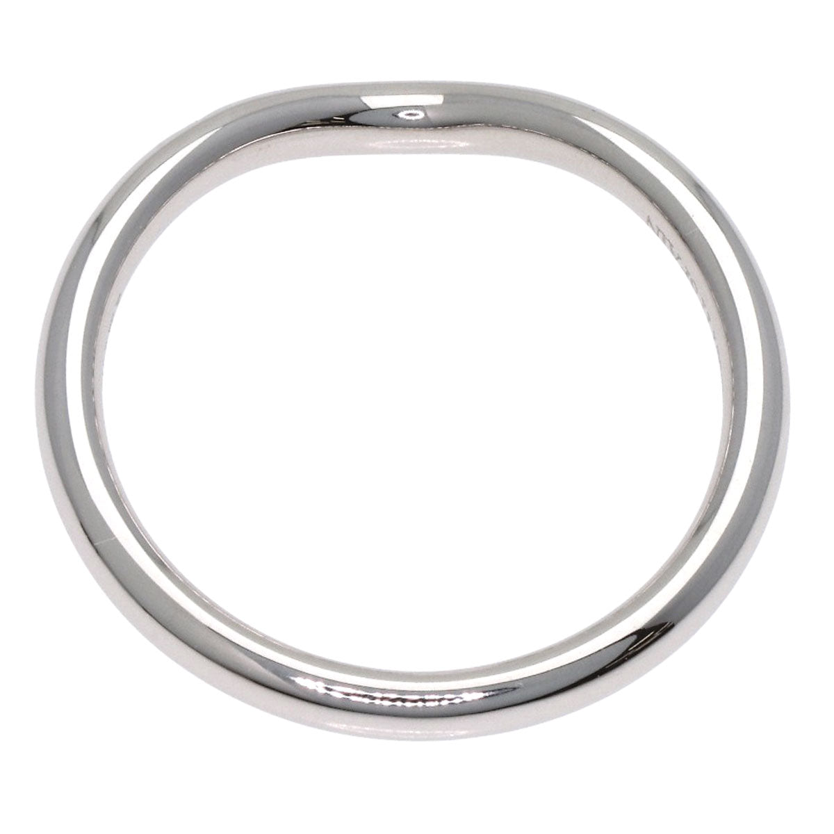 TIFFANY&Co. Curved band Diamond Ring Platinum PT950 Ladies [Used]