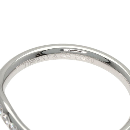 TIFFANY&Co. Curved band Diamond Ring Platinum PT950 Ladies [Used]