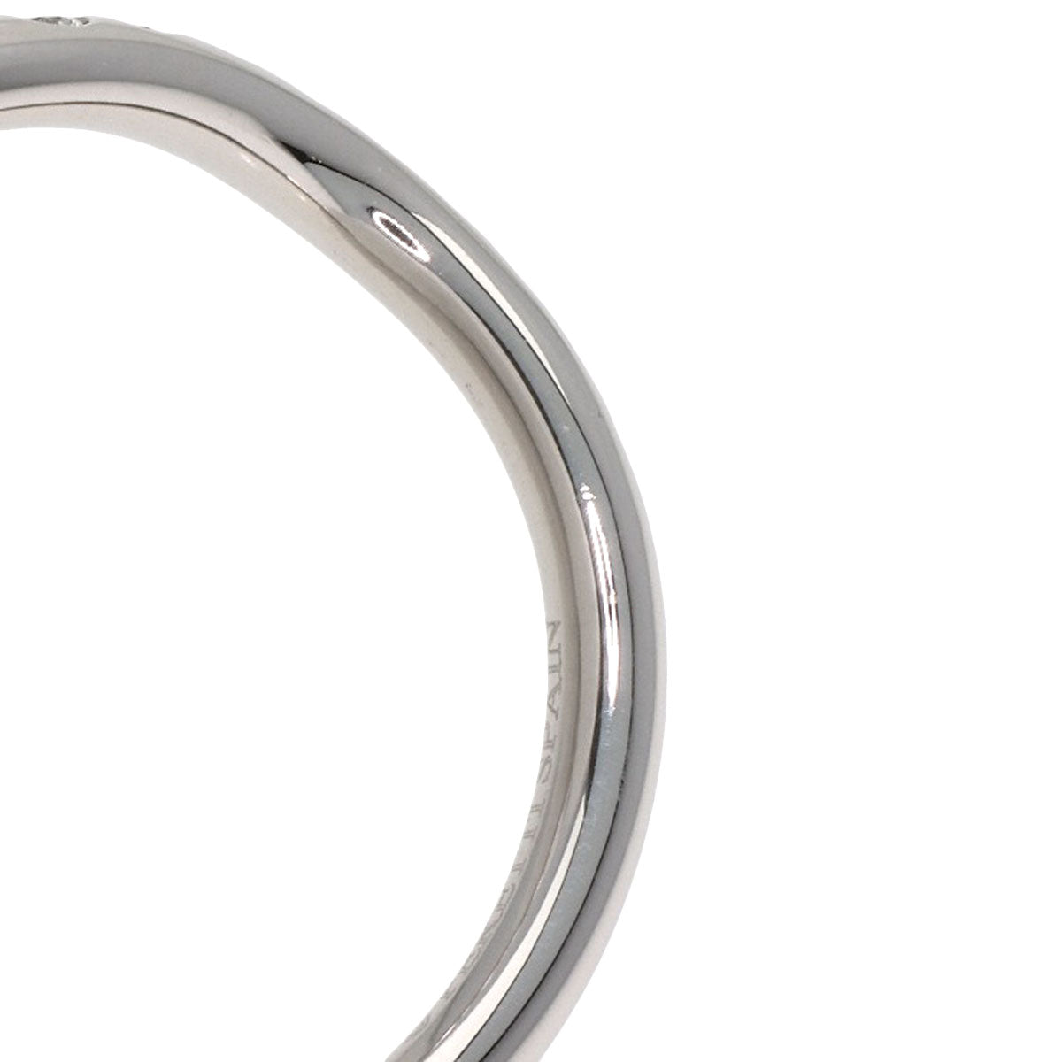 TIFFANY&Co. Curved band Diamond Ring Platinum PT950 Ladies [Used]