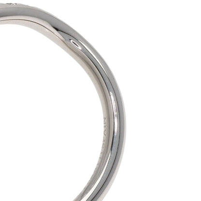 TIFFANY&Co. Curved band Diamond Ring Platinum PT950 Ladies [Used]