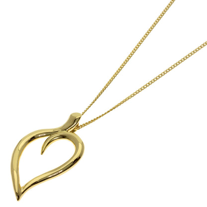 TIFFANY&Co. Leaf heart Necklace K18 Yellow Gold Ladies [Used]