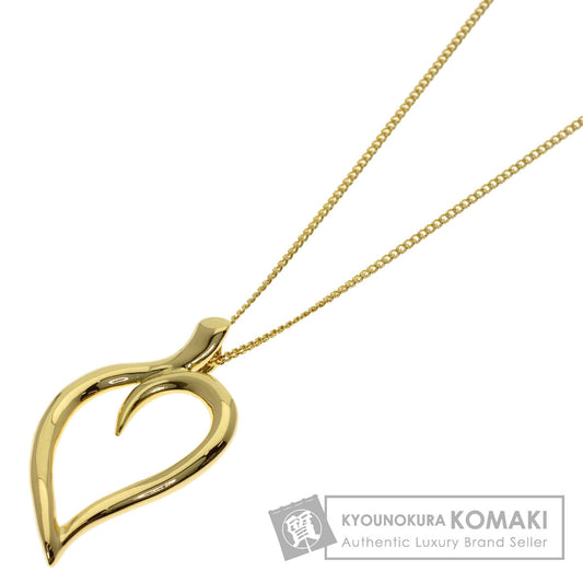 TIFFANY&Co. Leaf heart Necklace K18 Yellow Gold Ladies [Used]