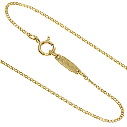 TIFFANY&Co. Leaf heart Necklace K18 Yellow Gold Ladies [Used]