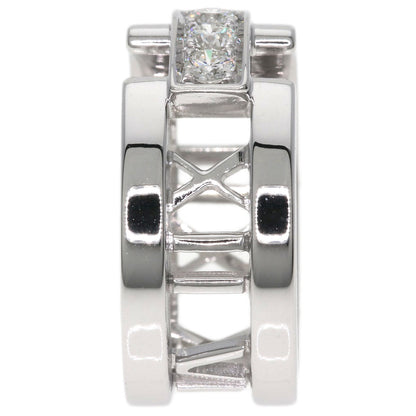 TIFFANY&Co. Atlas 3P Diamond Ring K18 White Gold Ladies [Used]