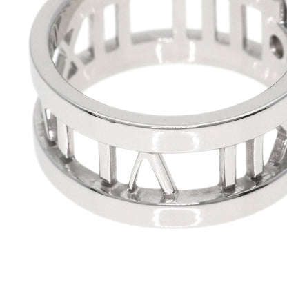 TIFFANY&Co. Atlas 3P Diamond Ring K18 White Gold Ladies [Used]