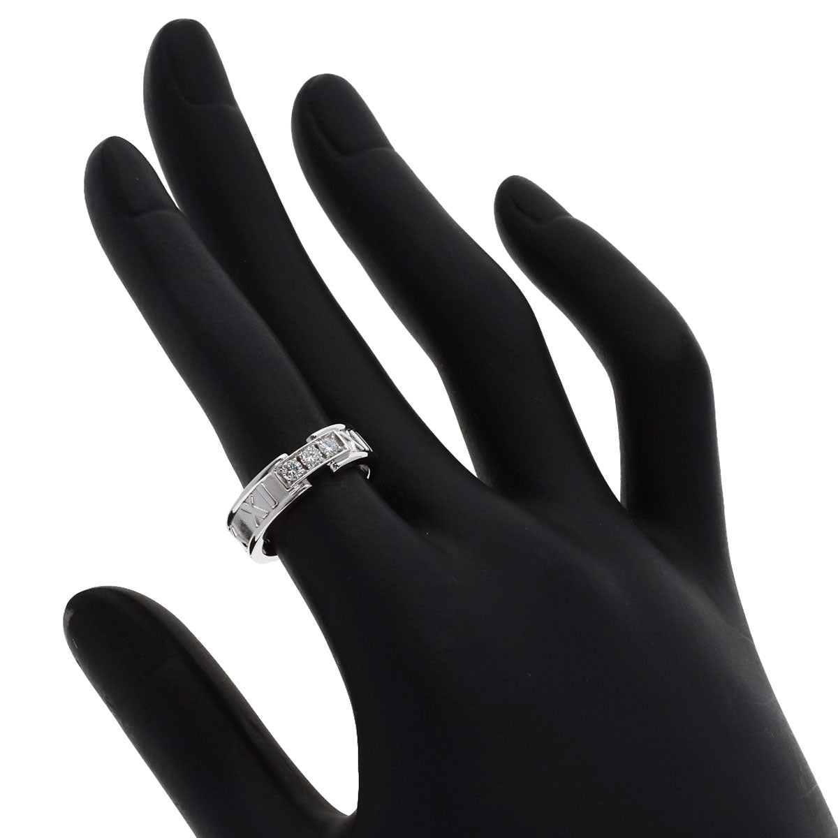 TIFFANY&Co. Atlas Diamond Ring K18 White Gold Ladies [Used]
