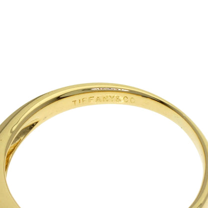 TIFFANY&Co. Stacking Sapphire 2P Diamond Ring K18 Yellow Gold Ladies [Used]