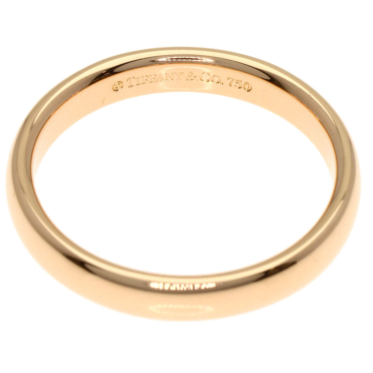 TIFFANY&Co. Wedding band Ring K18 Pink Gold Ladies [Used]
