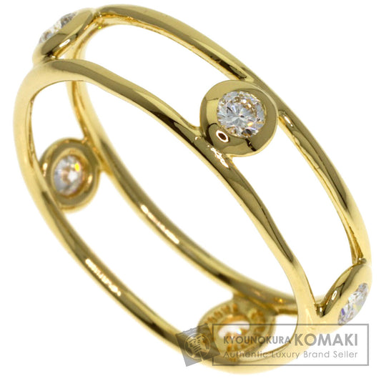 TIFFANY&Co. Double Wire 5P Diamond Ring K18 Yellow Gold Ladies [Used]