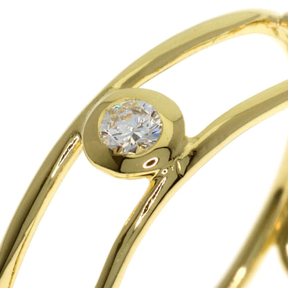 TIFFANY&Co. Double Wire 5P Diamond Ring K18 Yellow Gold Ladies [Used]