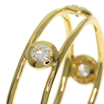 TIFFANY&Co. Double Wire 5P Diamond Ring K18 Yellow Gold Ladies [Used]