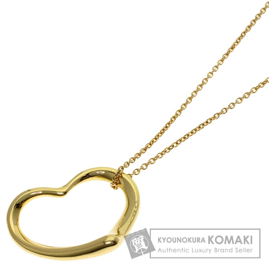 TIFFANY&Co. Open heart Necklace K18 Yellow Gold Ladies [Used]