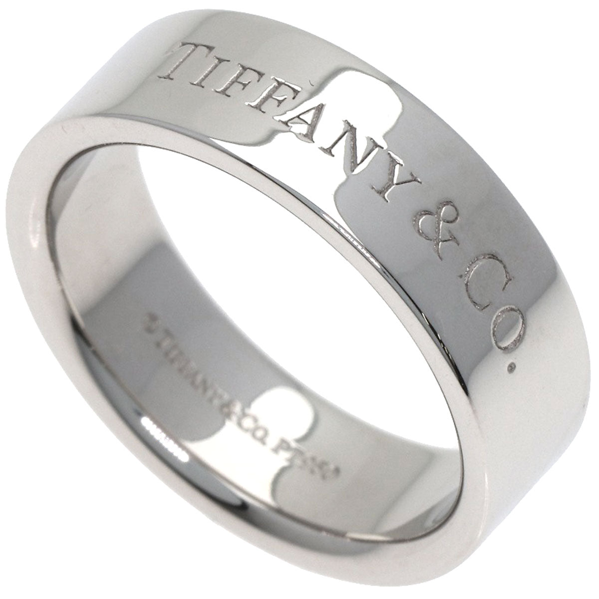 TIFFANY&Co. Flat band Ring Platinum PT950 Ladies [Used]