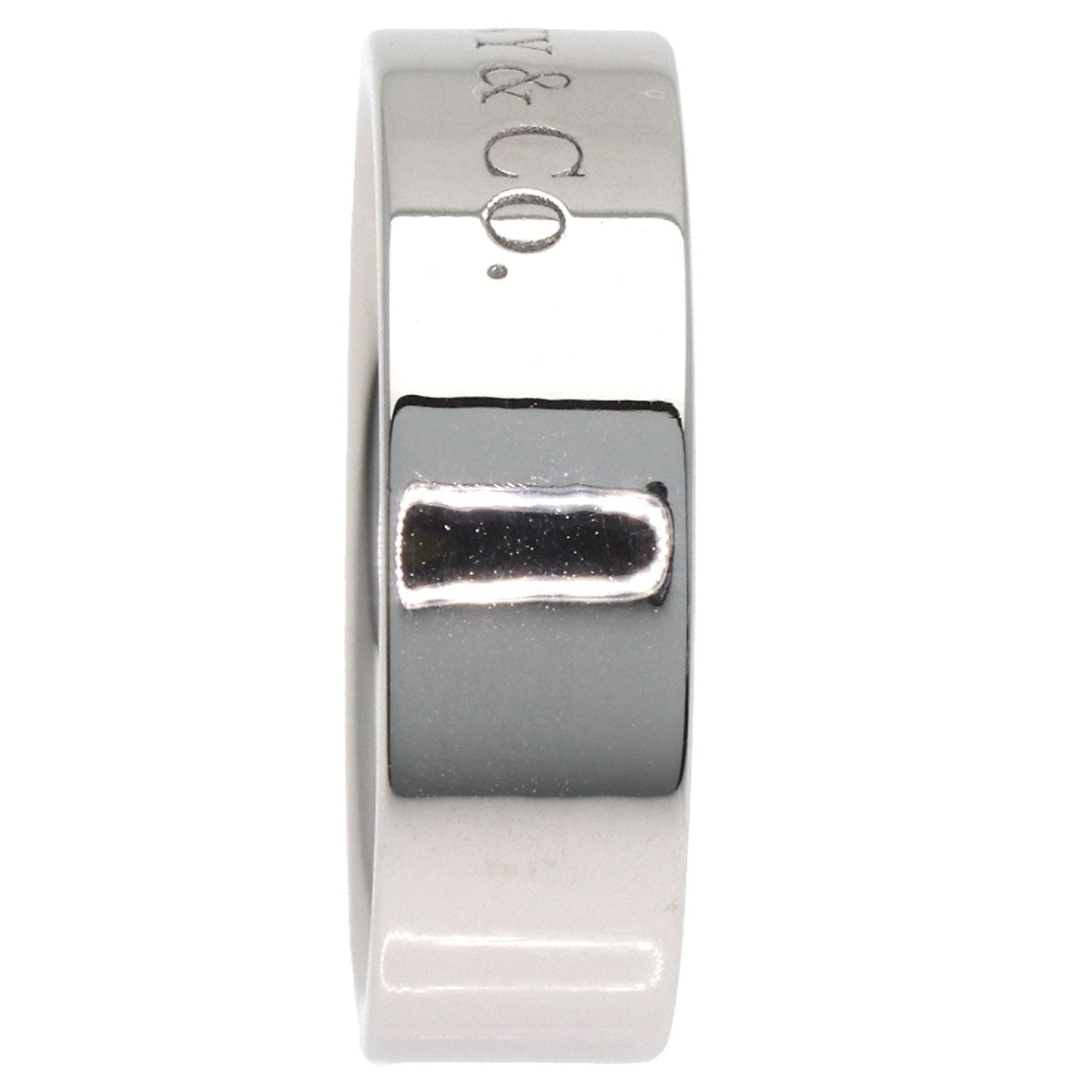 TIFFANY&Co. Flat band Ring Platinum PT950 Ladies [Used]