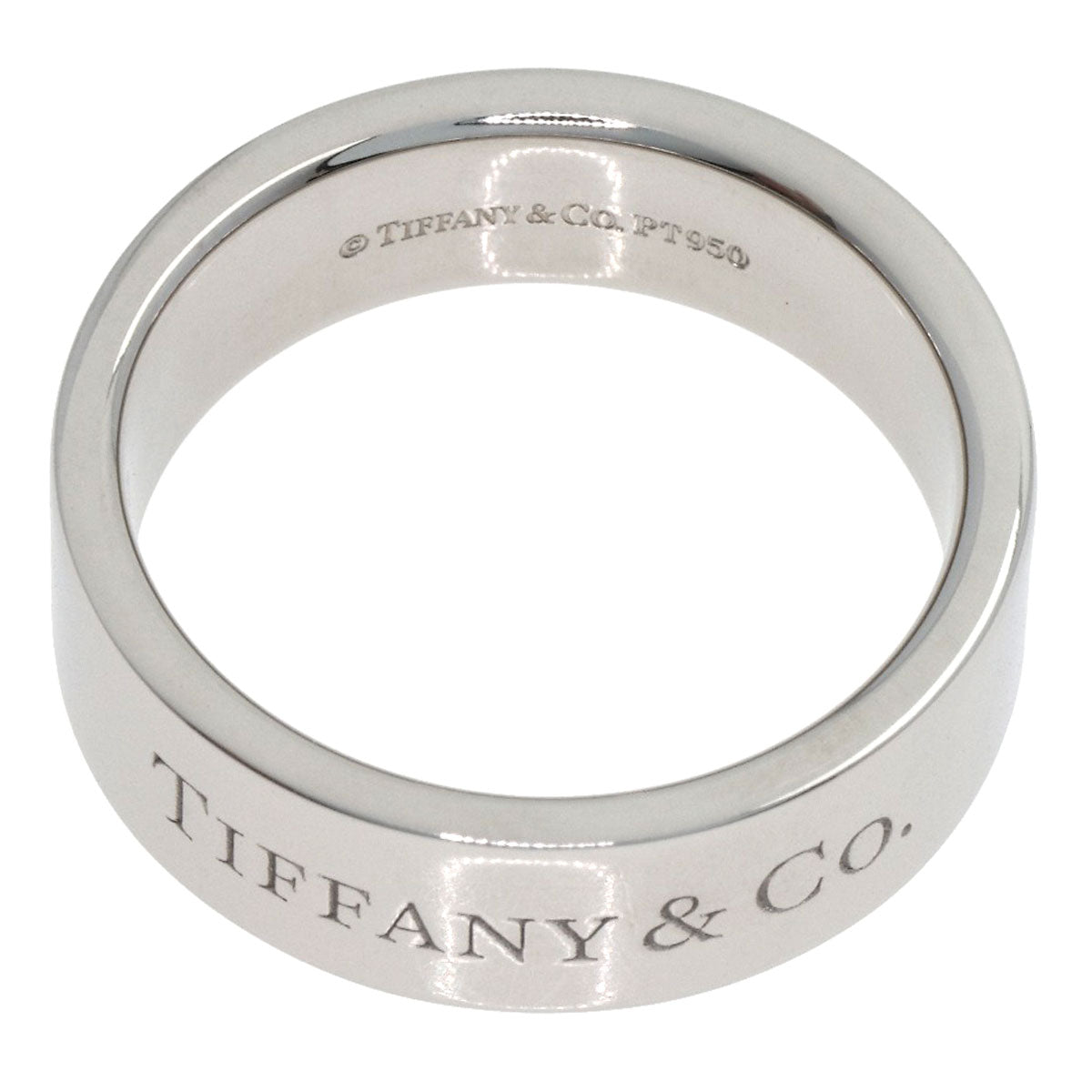 TIFFANY&Co. Flat band Ring Platinum PT950 Ladies [Used]