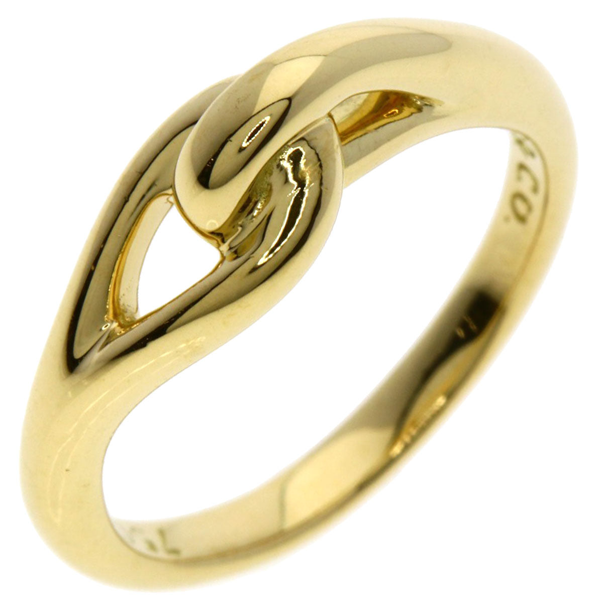 TIFFANY&Co. knot Ring K18 Yellow Gold Ladies [Used]