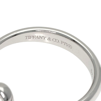 TIFFANY&Co. Open Heart Diamond Ring Platinum PT950 Ladies [Used]