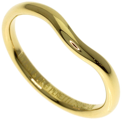 TIFFANY&Co. Curved band Ring K18 Yellow Gold Ladies [Used]