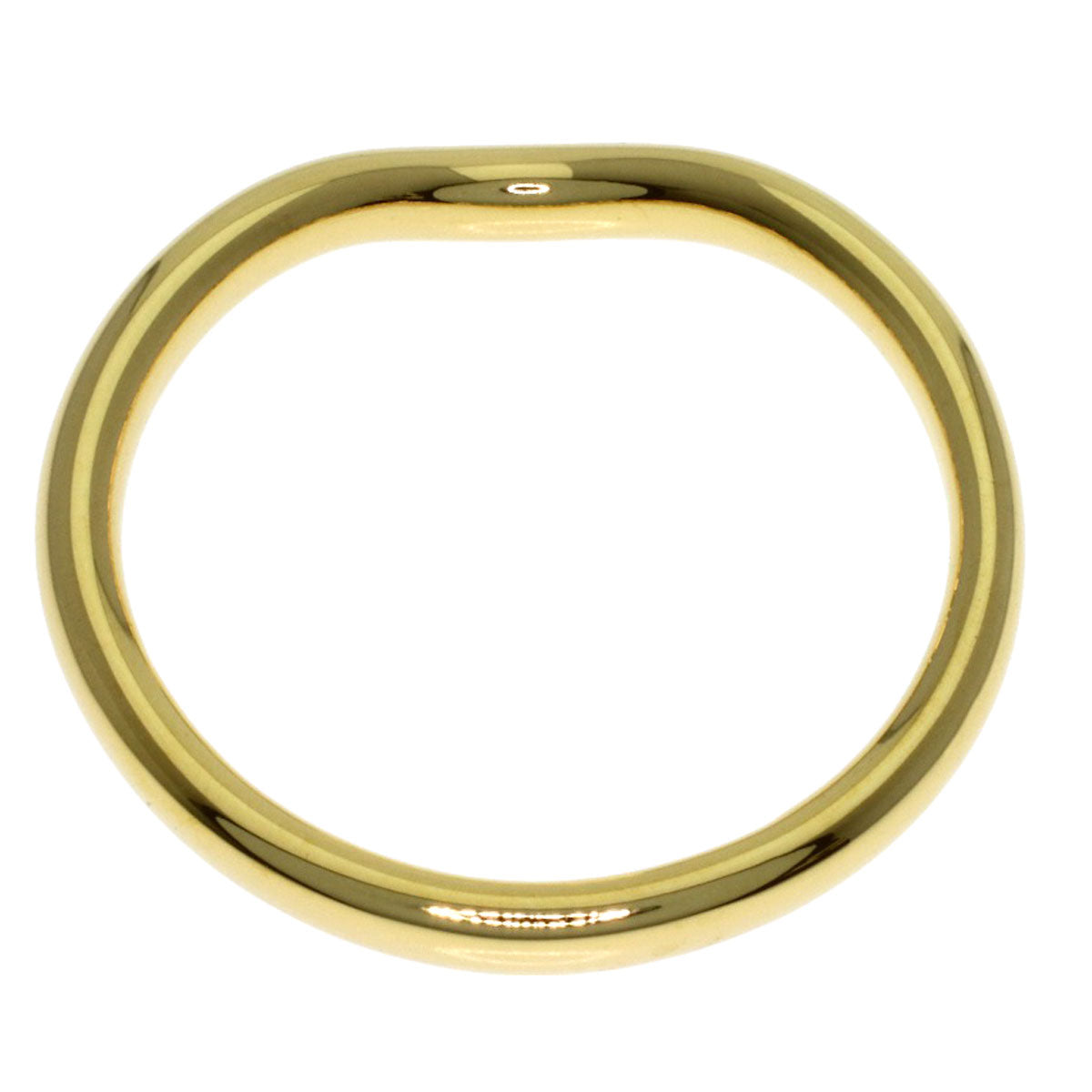 TIFFANY&Co. Curved band Ring K18 Yellow Gold Ladies [Used]
