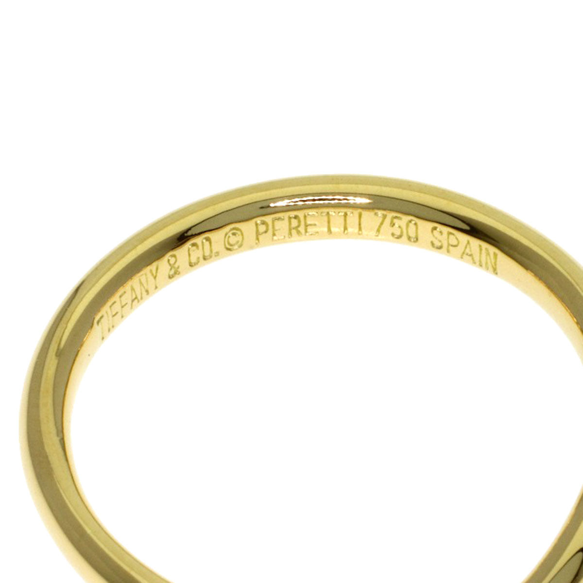 TIFFANY&Co. Curved band Ring K18 Yellow Gold Ladies [Used]