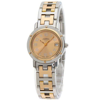 HERMES Clipper new buckle Watches CL4.221 Stainless Steel/SSxPGP Ladies