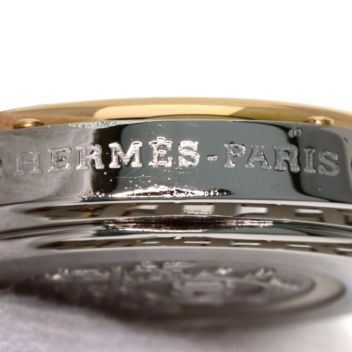 HERMES Clipper new buckle Watches CL4.221 Stainless Steel/SSxPGP Ladies