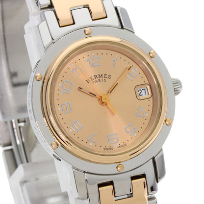HERMES Clipper new buckle Watches CL4.221 Stainless Steel/SSxPGP Ladies