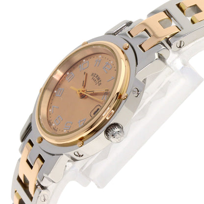 HERMES Clipper new buckle Watches CL4.221 Stainless Steel/SSxPGP Ladies