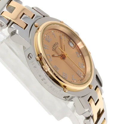 HERMES Clipper new buckle Watches CL4.221 Stainless Steel/SSxPGP Ladies