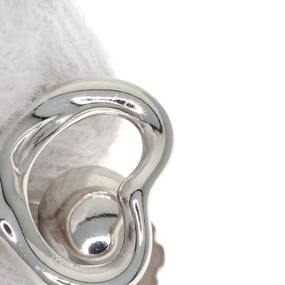 TIFFANY&Co. Open heart Earring Silver Ladies [Used]