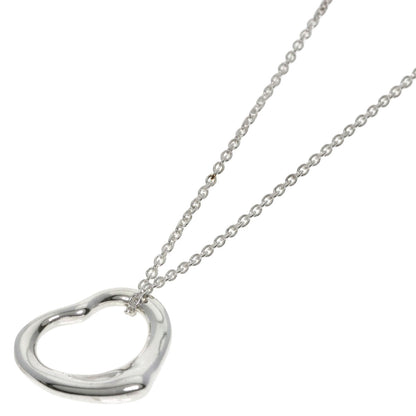 TIFFANY&Co. Open heart Necklace Silver Ladies [Used]