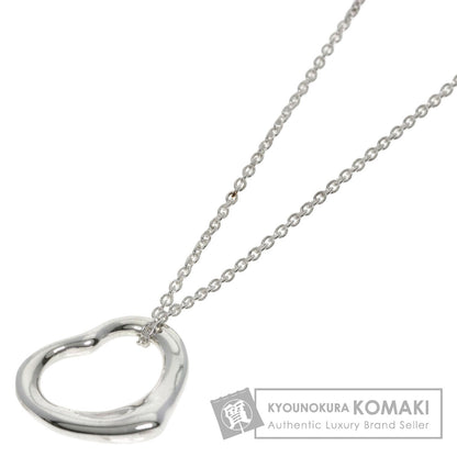 TIFFANY&Co. Open heart Necklace Silver Ladies [Used]