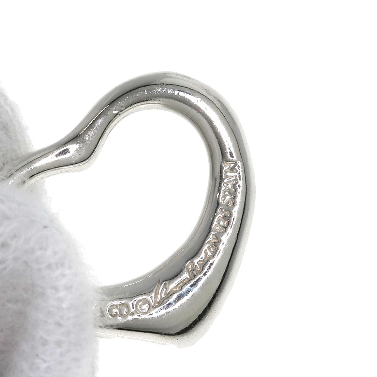 TIFFANY&Co. Open heart Necklace Silver Ladies [Used]