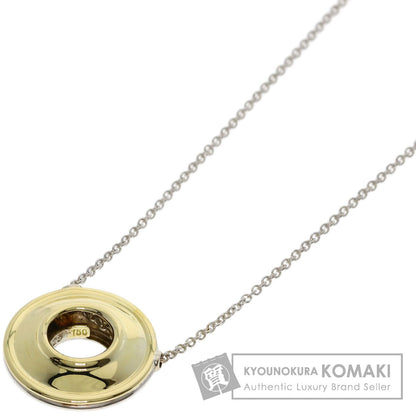 TIFFANY&Co. Circle Necklace Silver 18K Yellow GoldLadies [Used]