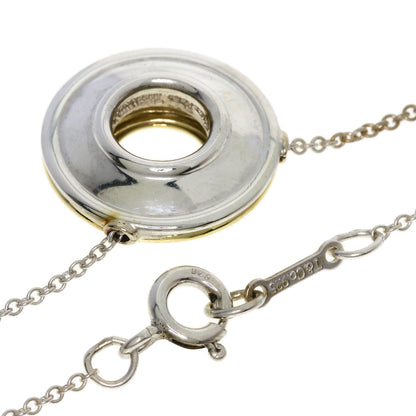 TIFFANY&Co. Circle Necklace Silver 18K Yellow GoldLadies [Used]