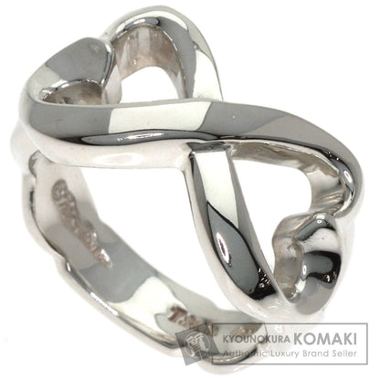 TIFFANY&Co. Double Loving Heart Ring Silver Ladies [Used]