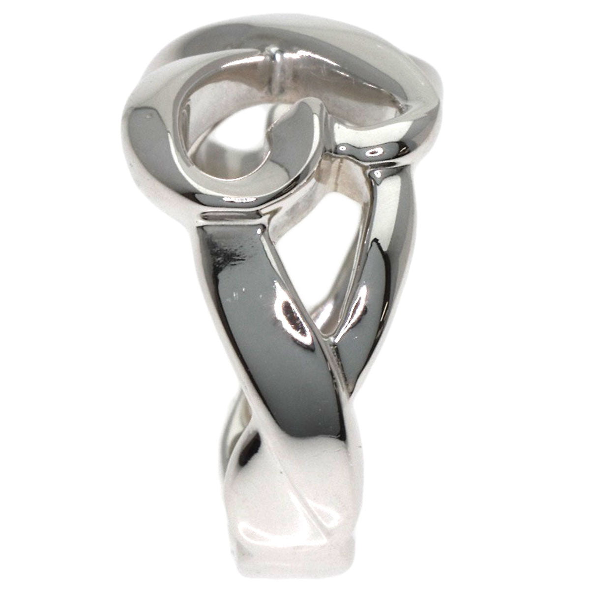 TIFFANY&Co. Double Loving Heart Ring Silver Ladies [Used]