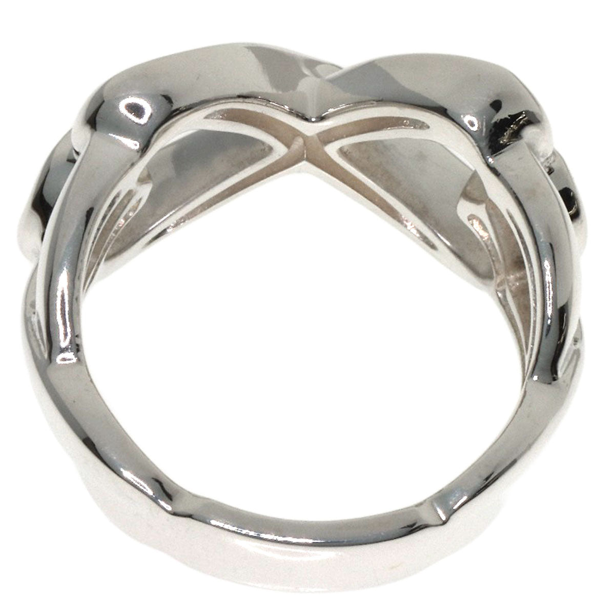 TIFFANY&Co. Double Loving Heart Ring Silver Ladies [Used]