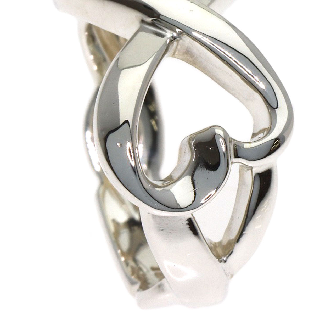 TIFFANY&Co. Double Loving Heart Ring Silver Ladies [Used]