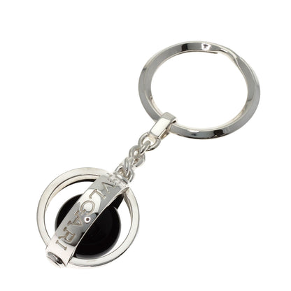 BVLGARI logo Key ring Silver Ladies [Used]