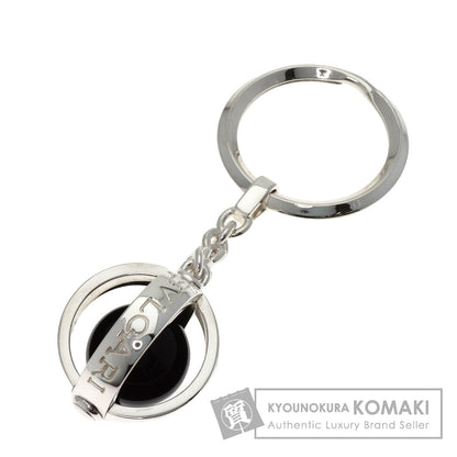 BVLGARI logo Key ring Silver Ladies [Used]