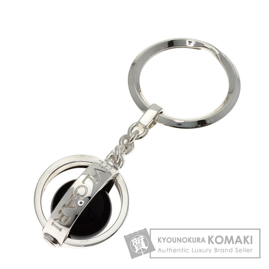 BVLGARI logo Key ring Silver Ladies [Used]