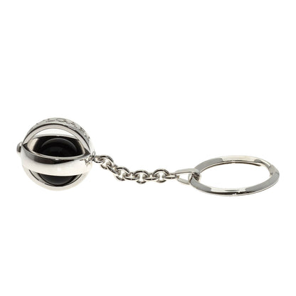 BVLGARI logo Key ring Silver Ladies [Used]