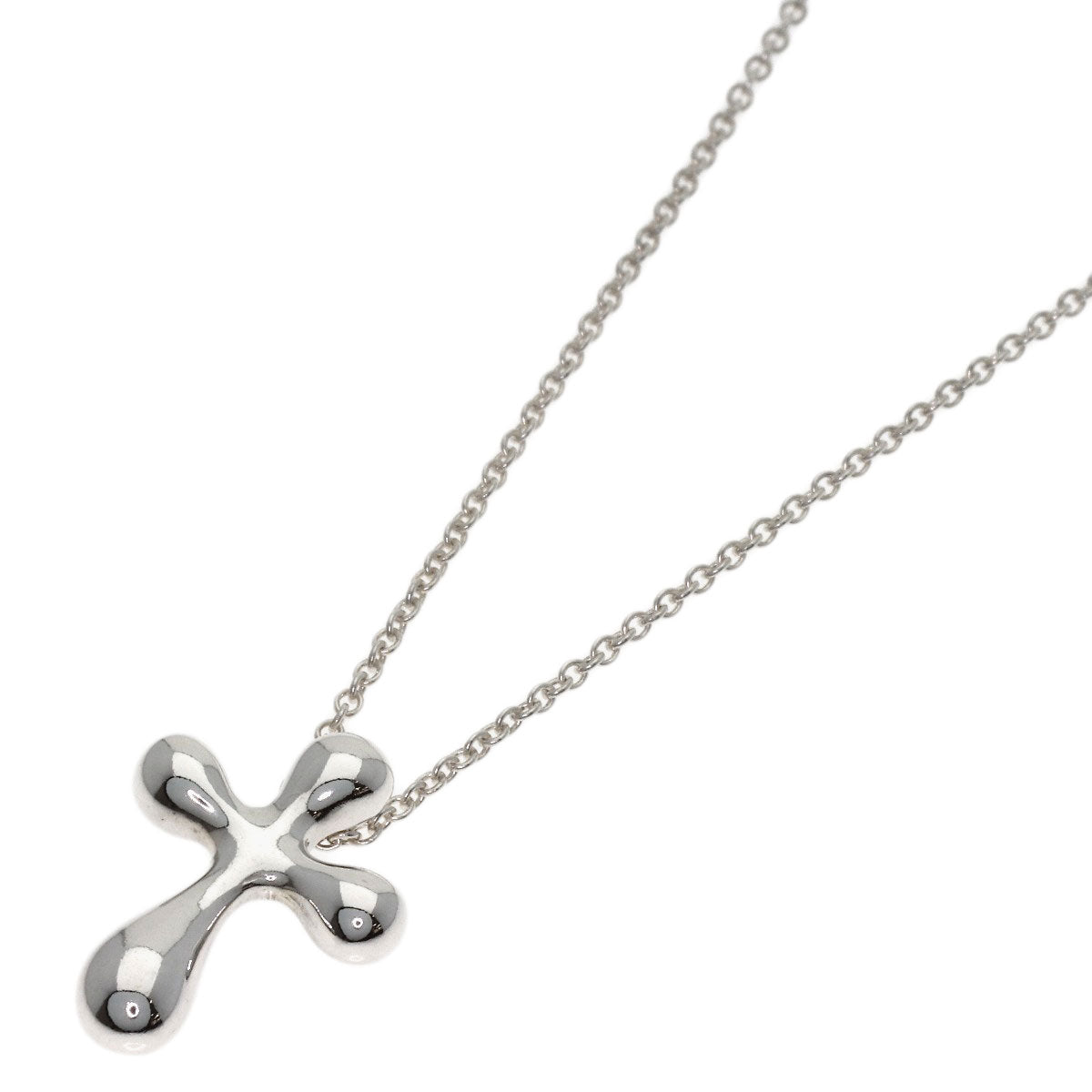 TIFFANY&Co. Small cross Necklace Silver Ladies [Used]