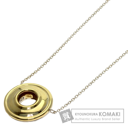TIFFANY&Co. Circle Necklace Silver 18K Yellow GoldLadies [Used]