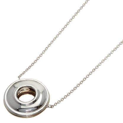 TIFFANY&Co. Circle Necklace Silver 18K Yellow GoldLadies [Used]