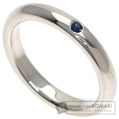 TIFFANY&Co. stacking band sapphire Ring Silver Ladies [Used]