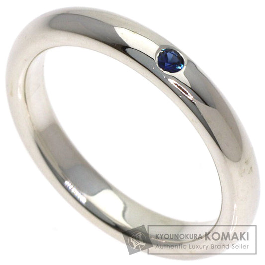 TIFFANY&Co. stacking band sapphire Ring Silver Ladies [Used]