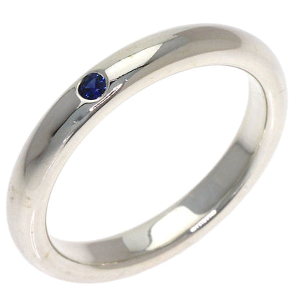 TIFFANY&Co. stacking band sapphire Ring Silver Ladies [Used]